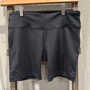 Adidas Grey 5” Bike Shorts with Elastic Waistband